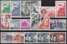 MONACO - LOT POSTES AERIENNES - NEUF** MNH - 3 SCANS - Airmail