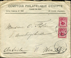 X0364 Egypt, Circuled Cover 1918 From Cairo To Austria - 1915-1921 Protettorato Britannico