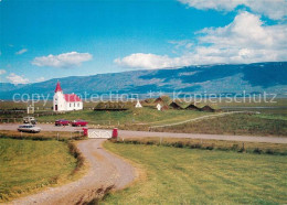 73577682 Island Farm And Church Seen From The Main Road Island - Iceland