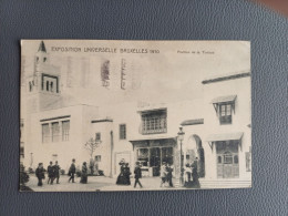 EXPOSITION DE BRUXELLES 1910 PAVILLON DE LA TUNESIE - Mostre Universali