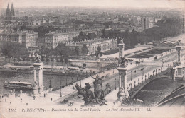 75 - PARIS 07  - Panorama Pris Du Grand Palais - Le Pont Alexandre III - District 07
