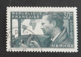 FRANCE YT 337 OBLITERE "JEAN MERMOZ" ANNÉE 1937 - Usati