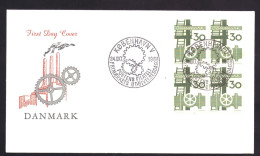 Denemarken / Danmark 470 Block 4 FDC No Address Industry (1968) - FDC