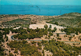 73577211 Aegina Egina Apheatempel Fliegeraufnahme Aegina Egina - Greece