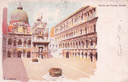 VENEZIA - Cortile Del Palazzo Ducale - Litho  - Venetië (Venice)