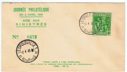 1945 / Journée Philatélique-Postzegeldag / Aide Aux Sinistrés - Andere & Zonder Classificatie