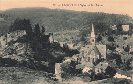 LA ROCHE- LAROCHE En ARDENNE -  L'eglise Et Le Chateau - La-Roche-en-Ardenne