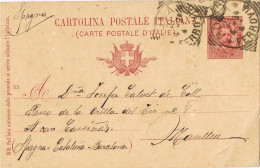 54986. Entero Postal ROMA (Italia) Ferrovia 1894. Humberto I - Entero Postal