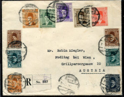 X0367 Egypt, Circuled Registered  Cover 1937 From Cairo To Austria - Lettres & Documents