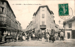 Givors Rue De Belfort Et Grande Rue Rhône 69700 N°23 Cpa Voyagée En B.Etat - Givors