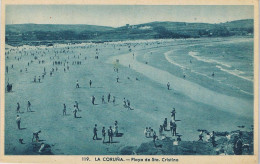 54988. Postal LA CORUÑA. Playa De Santa Cristina, Animada - La Coruña