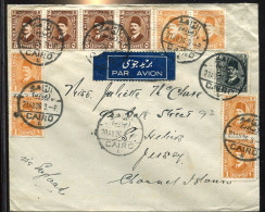 X0368 Egypt, Circuled  Cover 1936 From Cairo To Jersey Channel Island  (via England) - Briefe U. Dokumente