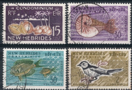 Nouvelles HEBRIDES Timbres-poste N°207 à 210 Oblitérés TB Cote : 14€00 - Gebruikt