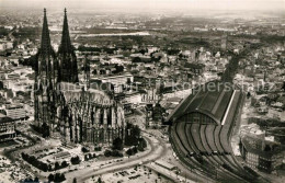 73564222 K?ln Rhein Fliegeraufnahme Dom Hauptbahnhof  - Te Identificeren