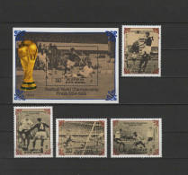 North Korea 1985 Football Soccer World Cup Set Of 4 + S/s MNH - 1986 – Messico