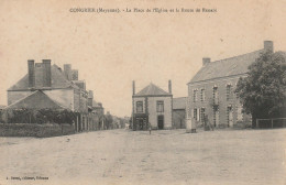 Congrier53 (10377) La Place De L'Eglise Et La Route De Renazé - Sonstige & Ohne Zuordnung