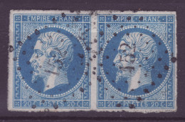 FRANCE 1853-1860 20 C Bleu YT N°14 Pair - 1853-1860 Napoleone III