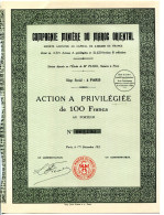 COMPAGNIE MINIÉRE Du MAROC ORIENTAL; Action Privilégiée - Afrique