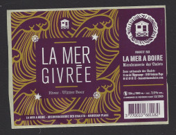 Etiquette De Bière Hiver   -  La Mer Givrée  -  Brasserie La Mer à Boire à Gruissan Plage   (11) - Cerveza