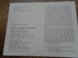 Doodsprentje/Bidprentje  KAREL RICHARD WAELPUT   St Kruis Winkel 1904-1981 Gent  (Echtg Sophia Joanna VAN ACKER) - Godsdienst & Esoterisme