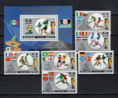 North Korea 1986 Football Soccer World Cup Set Of 6 + S/s MNH - 1986 – Mexiko