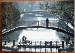 LE CANAL SAINT MARTIN PHOTO PHILIPPE MOULU GRAND FORMAT - Ponts