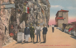 06 MENTON      PONT SAINT-LOUIS. Frontière Franco-Italienne.  SUP PLAN  De L'avant-Poste Alpin  1935.        RARE - Menton