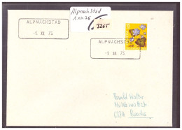 CACHET DE REMPLACEMENT " ALPNACHSTAD " 1.XII.75 - AUSHILFSTEMPEL - Postmark Collection