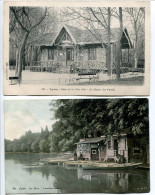 LOT 2 CPA Non écrites * LYON Parc De La Tête D'Or Le Chalet Des Forêts & L'Embarcadère (couleur ) - Lyon 6