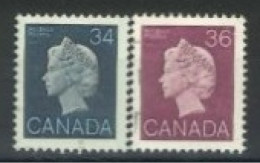 CANADA - 1985, QUEEN ELIZABETH II STAMPS SET OF 2, USED. - Used Stamps