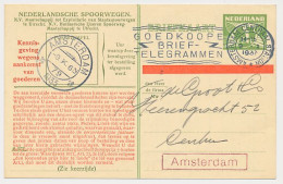 Spoorwegbriefkaart G. NS228 O - Locaal Te Amsterdam 1933 - Entiers Postaux