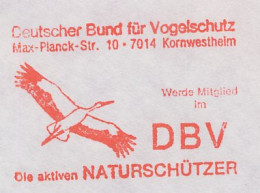 Meter Cover Germany 1989 Bird - Stork - Autres & Non Classés