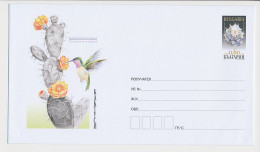 Postal Stationery Bulgaria 2009 Bird - Hummingbird - Cactus - Autres & Non Classés