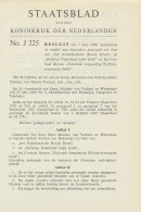 Staatsblad 1949 : Uitgifte NIWIN Postzegels Emissie 1949 - Cartas & Documentos