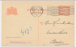 Briefkaart G. 190 Z-1 Amsterdam - Berlijn Duitsland 1922 - Postwaardestukken
