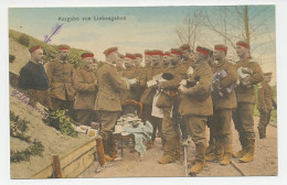 Fieldpost Postcard Germany 1915 Handing Out Love Gifts - WWI - 1. Weltkrieg