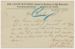 Firma Briefkaart Bergen Op Zoom 1913 - Masthout - Dijkmaterialen - Sin Clasificación