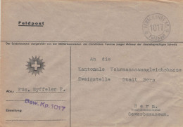 Feldpost Füsilier Nyffeler P. Bewachungskompanie 1017 > Kantonale Wehrmannsausgleichkasse Bern - Dienstzegels