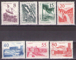 Yugoslavia 1959 - Industry And Architecture - Mi 891-897 - MNH**VF - Unused Stamps