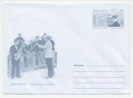 Postal Stationery Moldavia 2005 Sico Aranov - Conductor - Saxophone - Trumpet - Musik