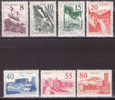 Yugoslavia 1959 - Industry And Architecture - Mi 891-897 - MNH**VF - Nuevos