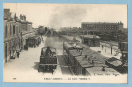 BA0132  CPA  SAINT-BRIEUC (Côtes Du Nord)  La Gare Intérieure  - Locomotive  +++++ - Saint-Brieuc