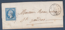 Haute Garonne -   Napoléon N° 14 Obl. PC 3001 Et Cachet 15  ST BEAT - 1849-1876: Classic Period