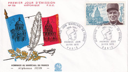 FDC 28/02/1970: Alphonse JUIN - Maréchal De France - Y&T N° 1630 - 1970-1979