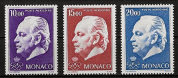 MONACO - PRINCE RAINIER - PA 97 A 99 - NEUF** MNH - Poste Aérienne