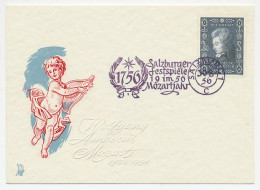 Postcard / Postmark Austria 1956 Wolfgang Amadeus Mozart - Composer - Musica