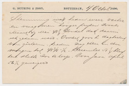 Briefkaart G. 23 Particulier Bedrukt Rotterdam 1890 - Interi Postali