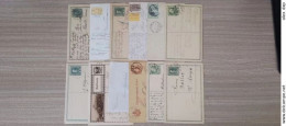 AUSTRIA (LOT-8) > POSTAL HISTORY > 12 Stationary Cards From Empire And 1st Republic Periods - Briefe U. Dokumente