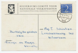 Ballonpost Hilversum - Ens 1954 V.v. - Non Classés