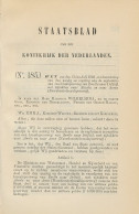 Staatsblad 1898 : Spoorlijn Zwolle - Delfzijl - Almelo - Assen - Historische Documenten